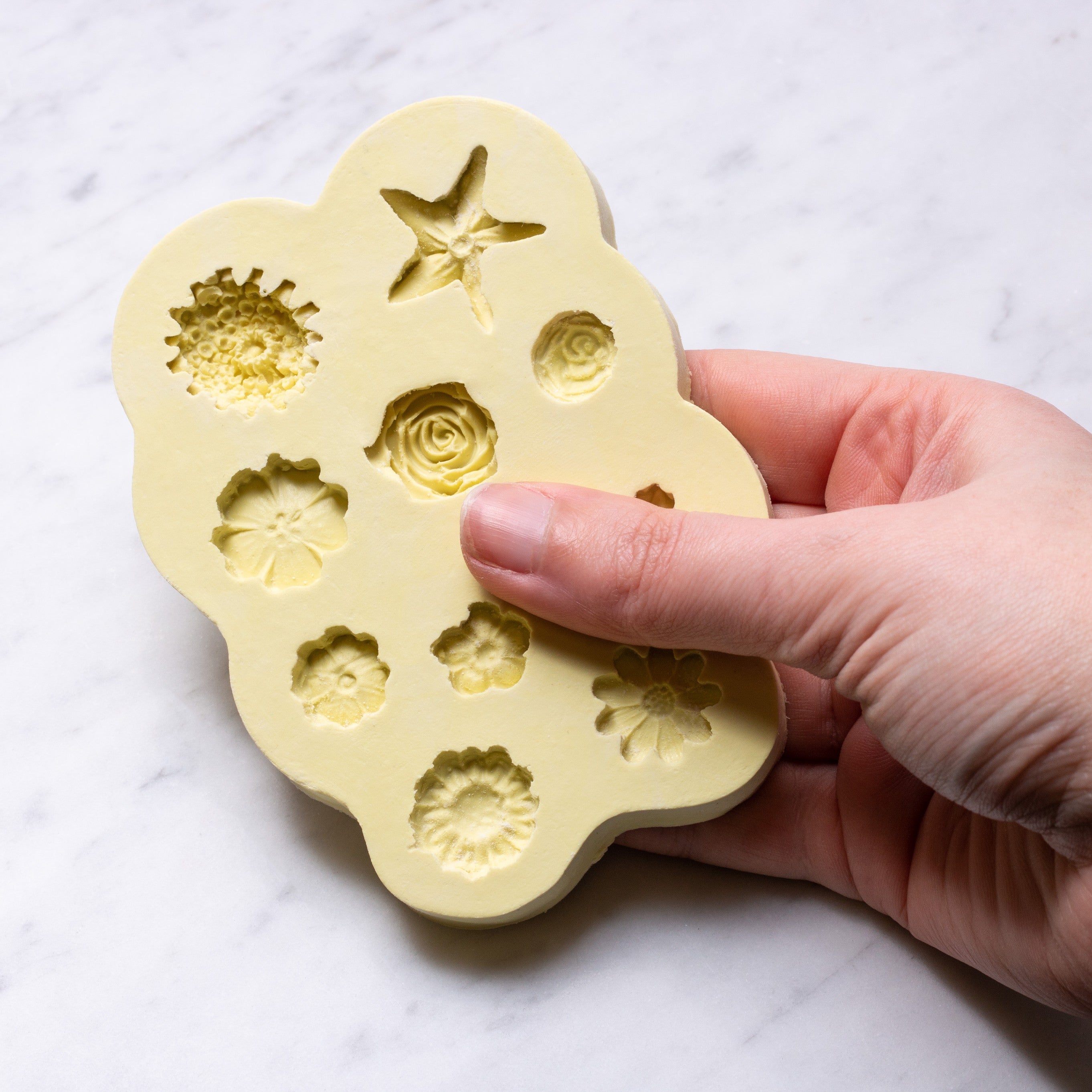 Flower Collection Metal Clay Mould