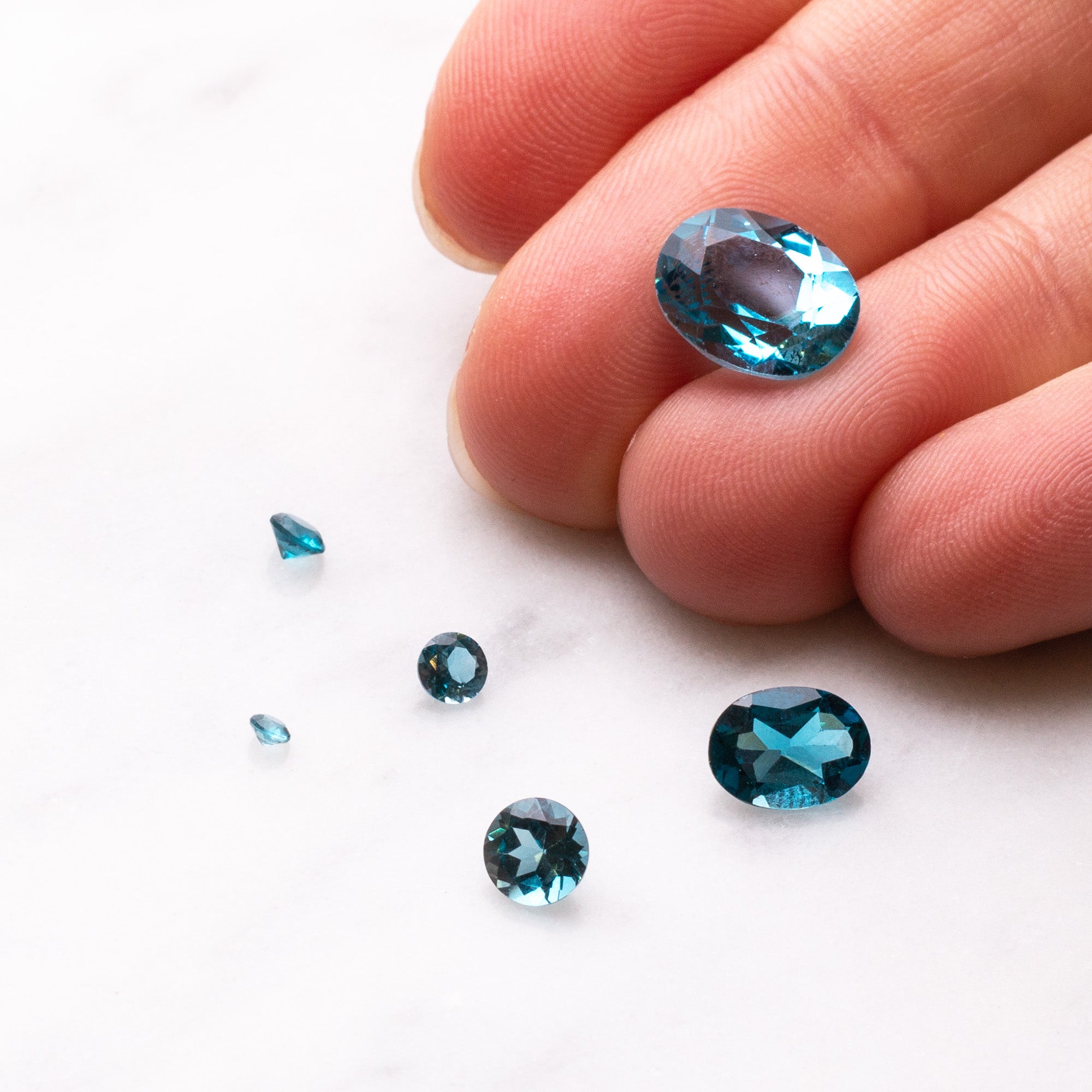 London Blue Topaz Faceted Stones