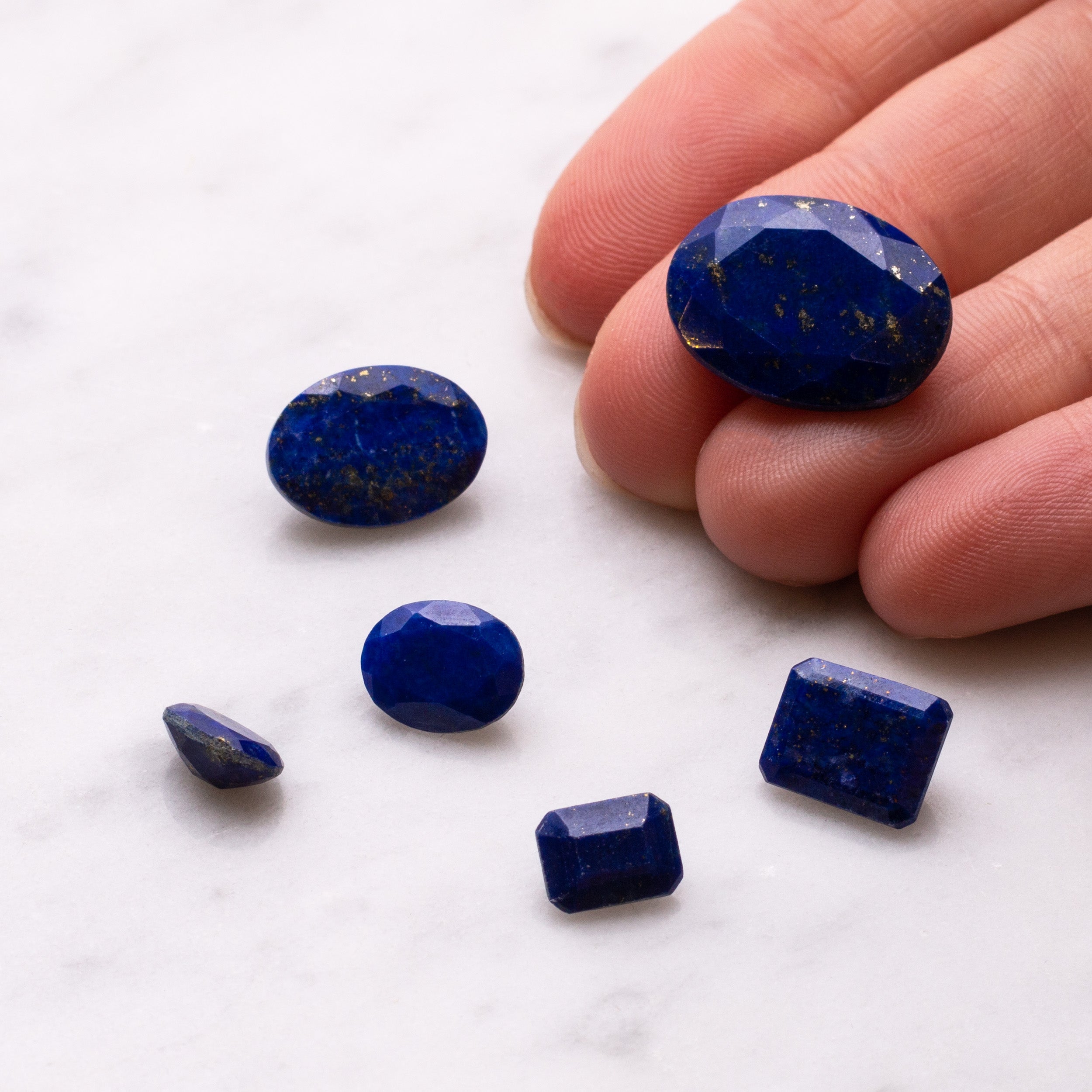 Lapis Lazuli Faceted Stones