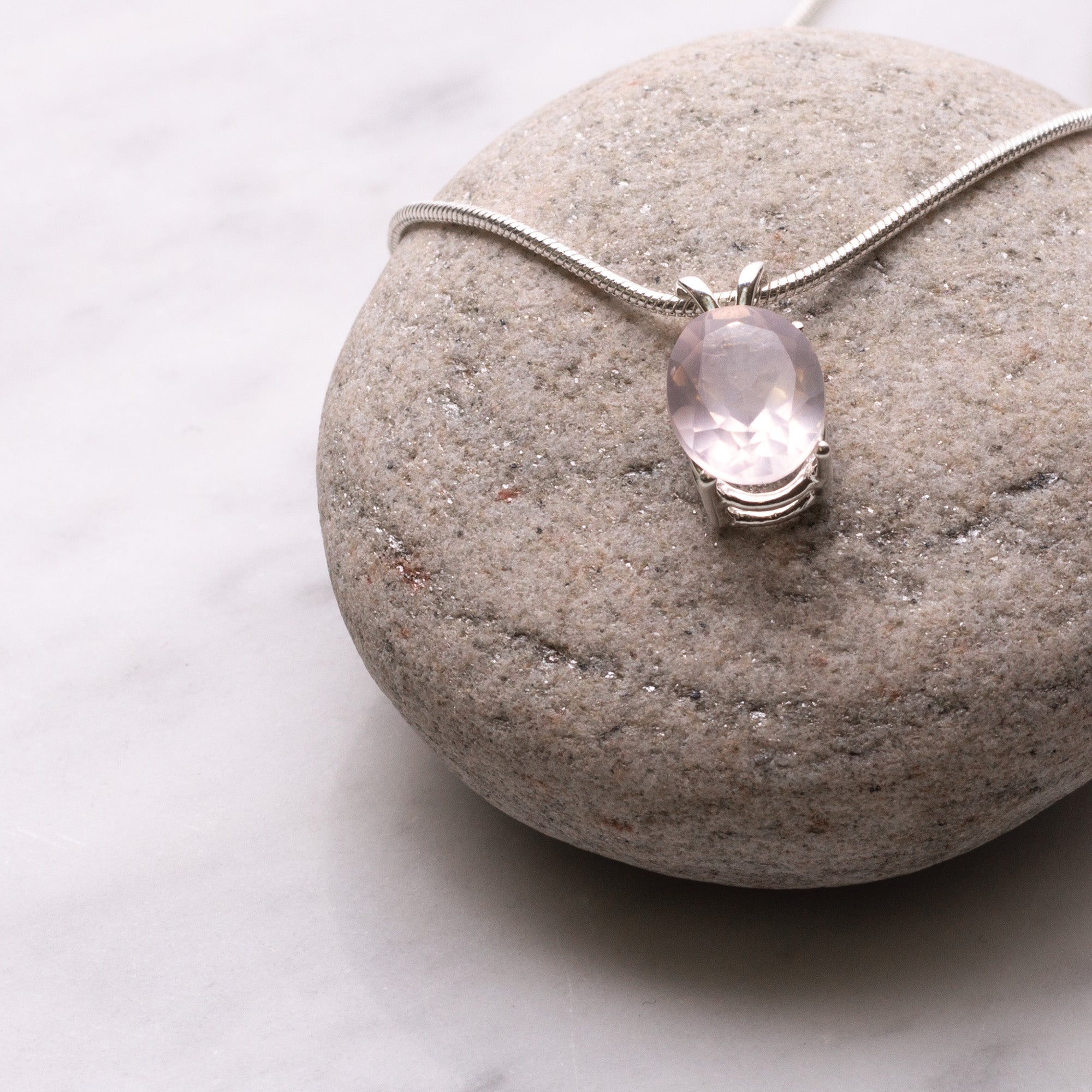 Rose Quartz Faceted Stones