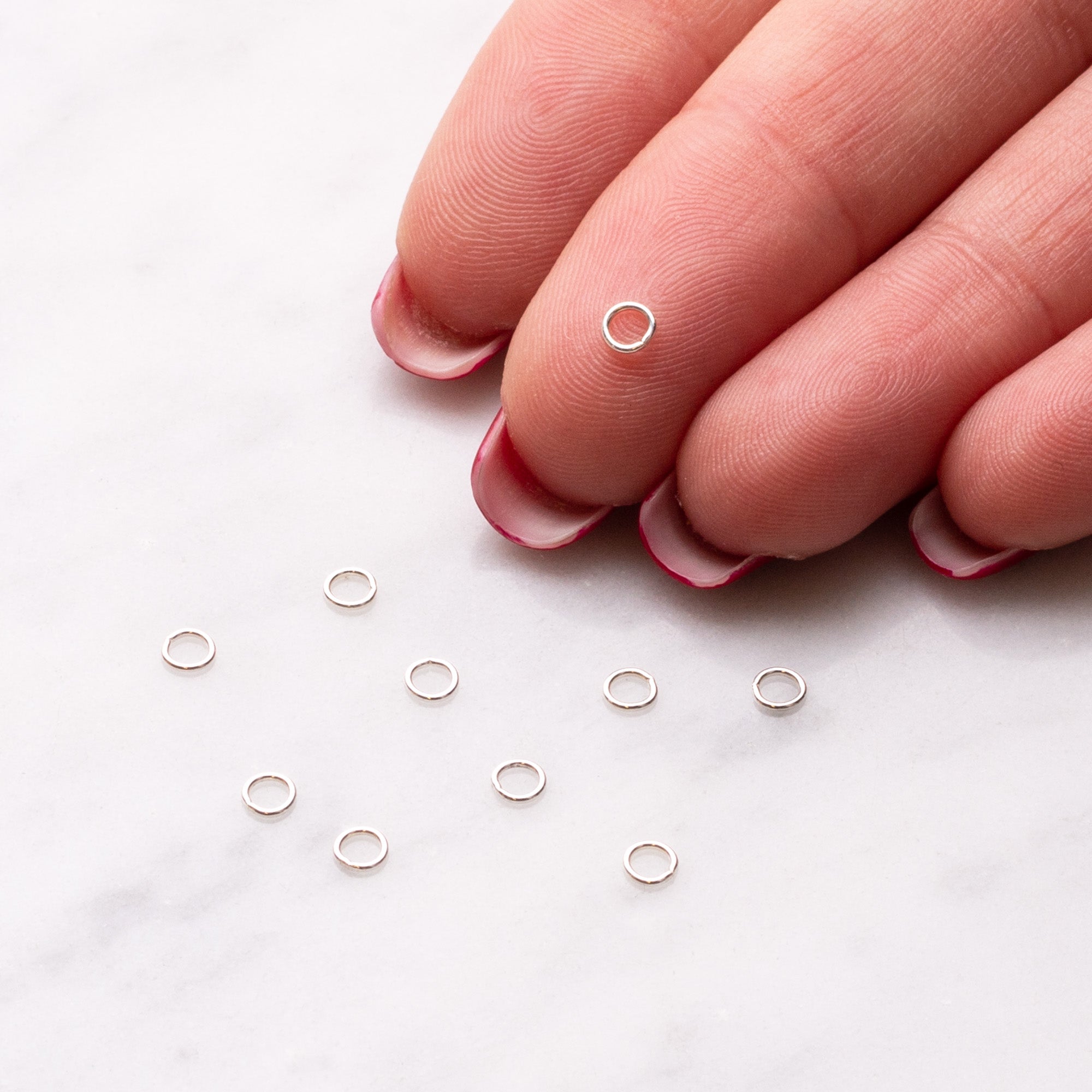 Sterling Silver 3.5mm Round Jump Rings pk10