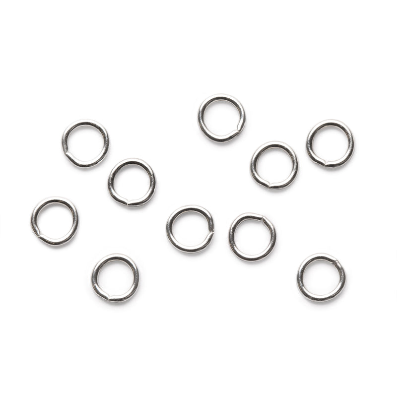 Sterling Silver 3.5mm Round Jump Rings pk10