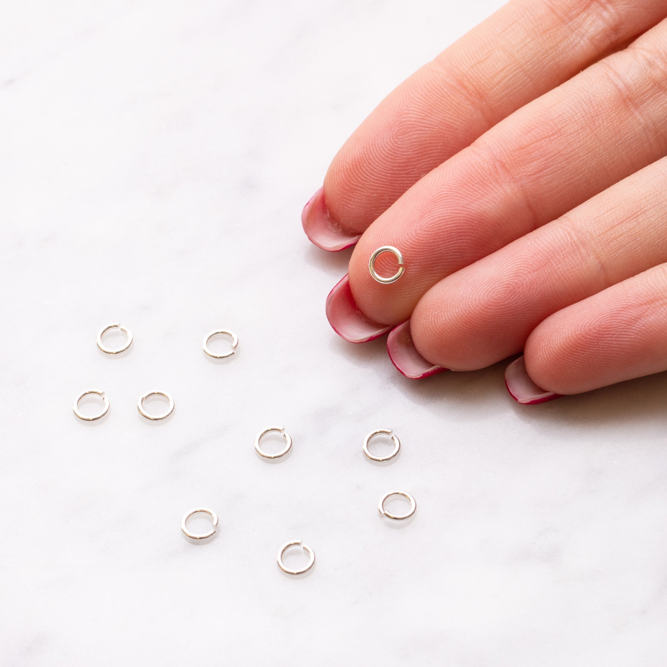 Sterling Silver 5mm Round Jump Rings pk10