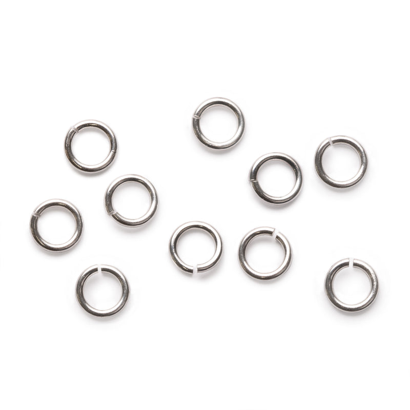 Sterling Silver 5mm Round Jump Rings pk10