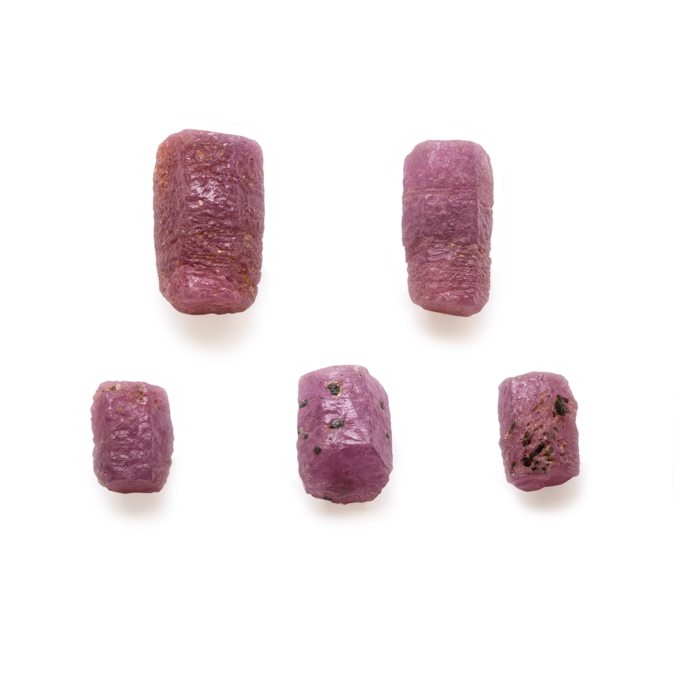 Natural Rough Ruby Crystals Undrilled