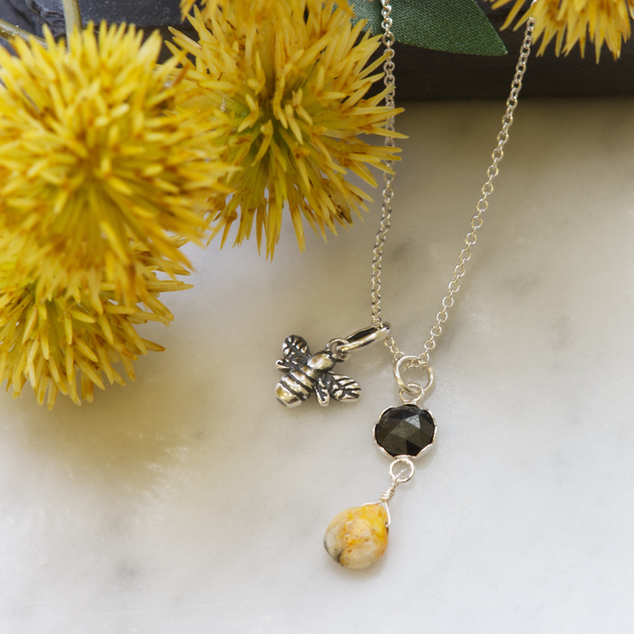 Sterling Silver Bumble Bee Charm 11mm