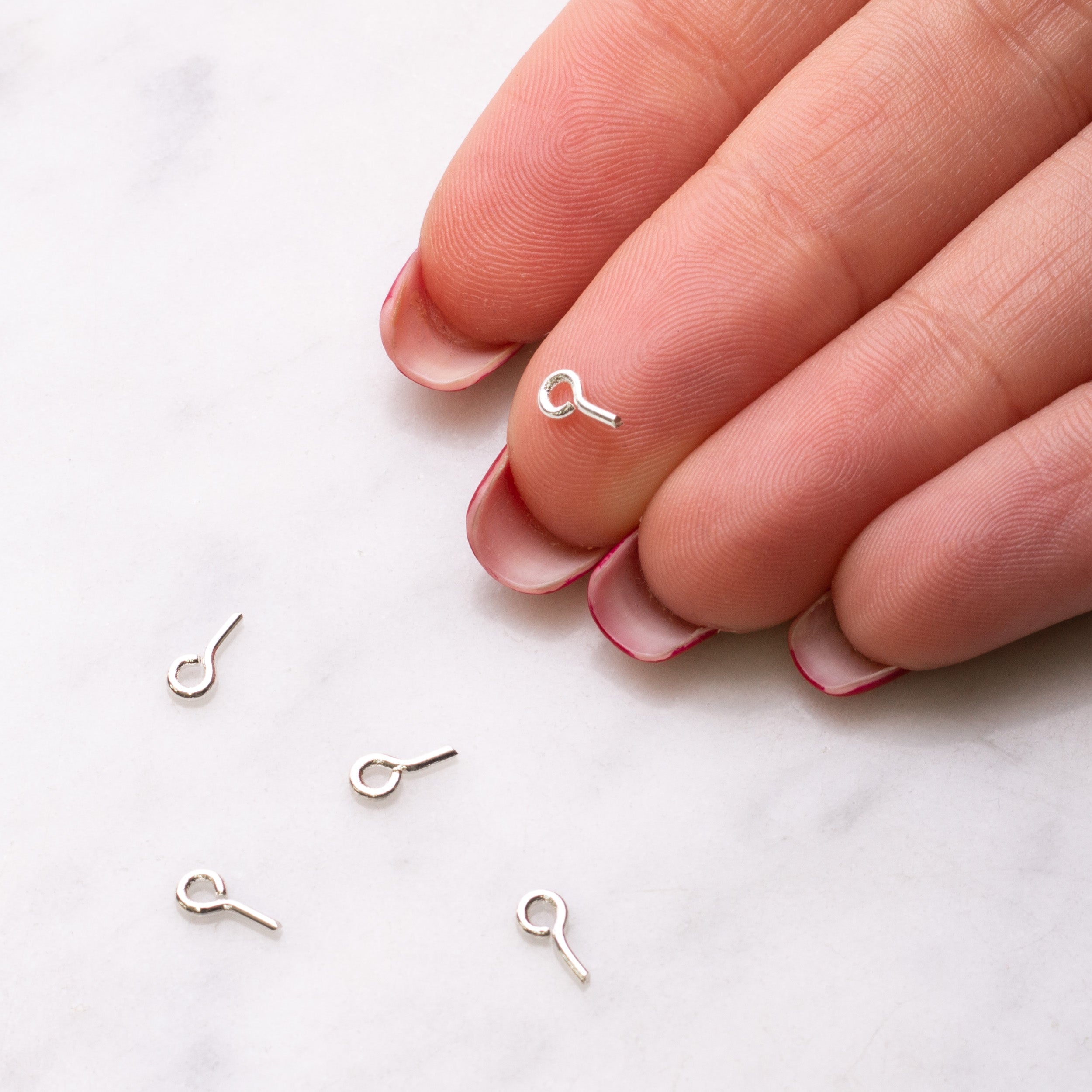 Silver Plated Peg With Loop pk50