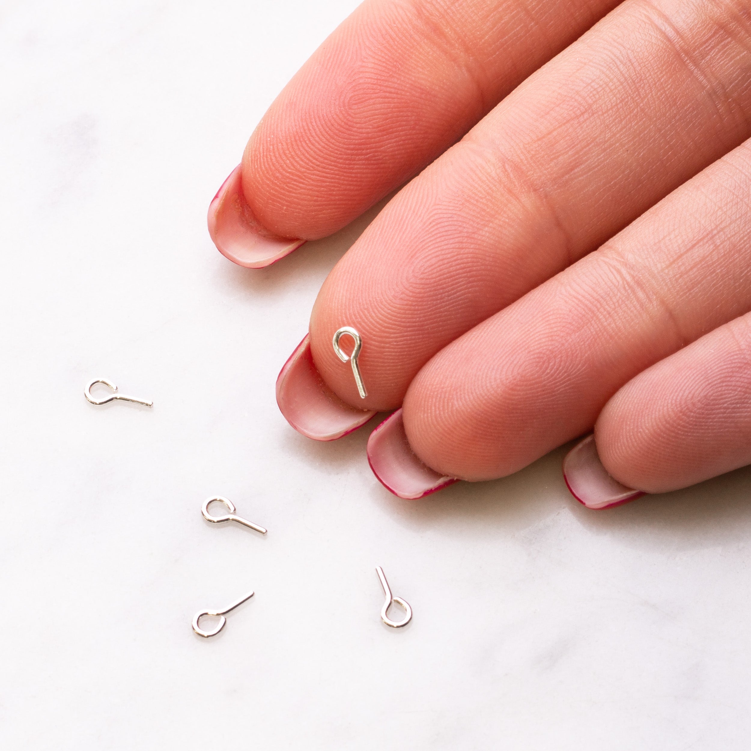 Sterling Silver Peg With Loop pk10