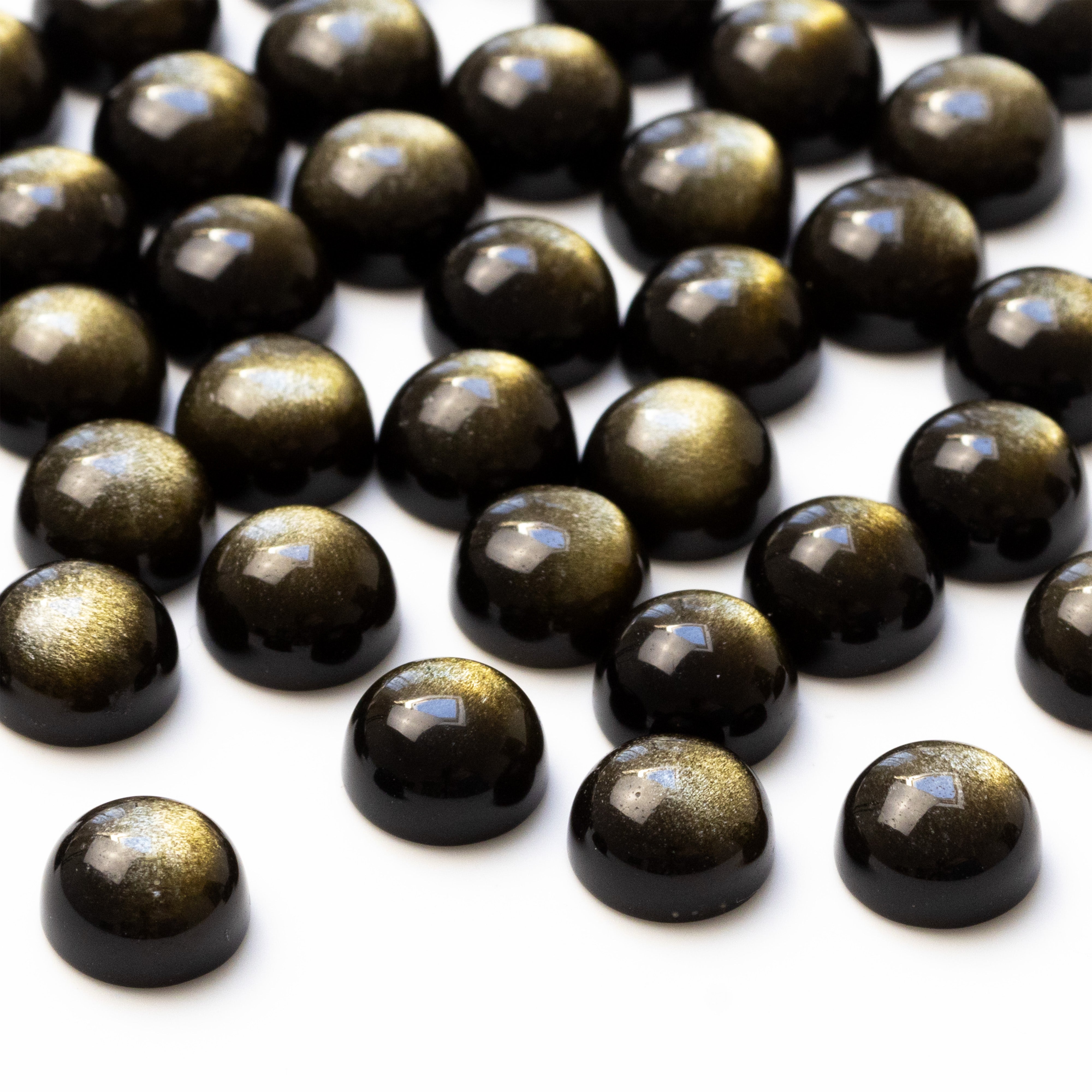 Gold Obsidian Cabochons