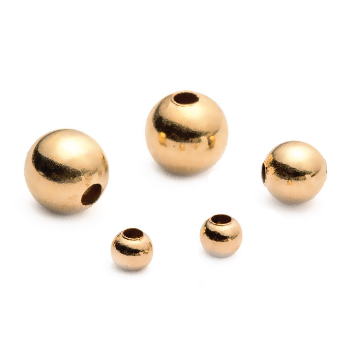 Gold Filled Plain Round Beads