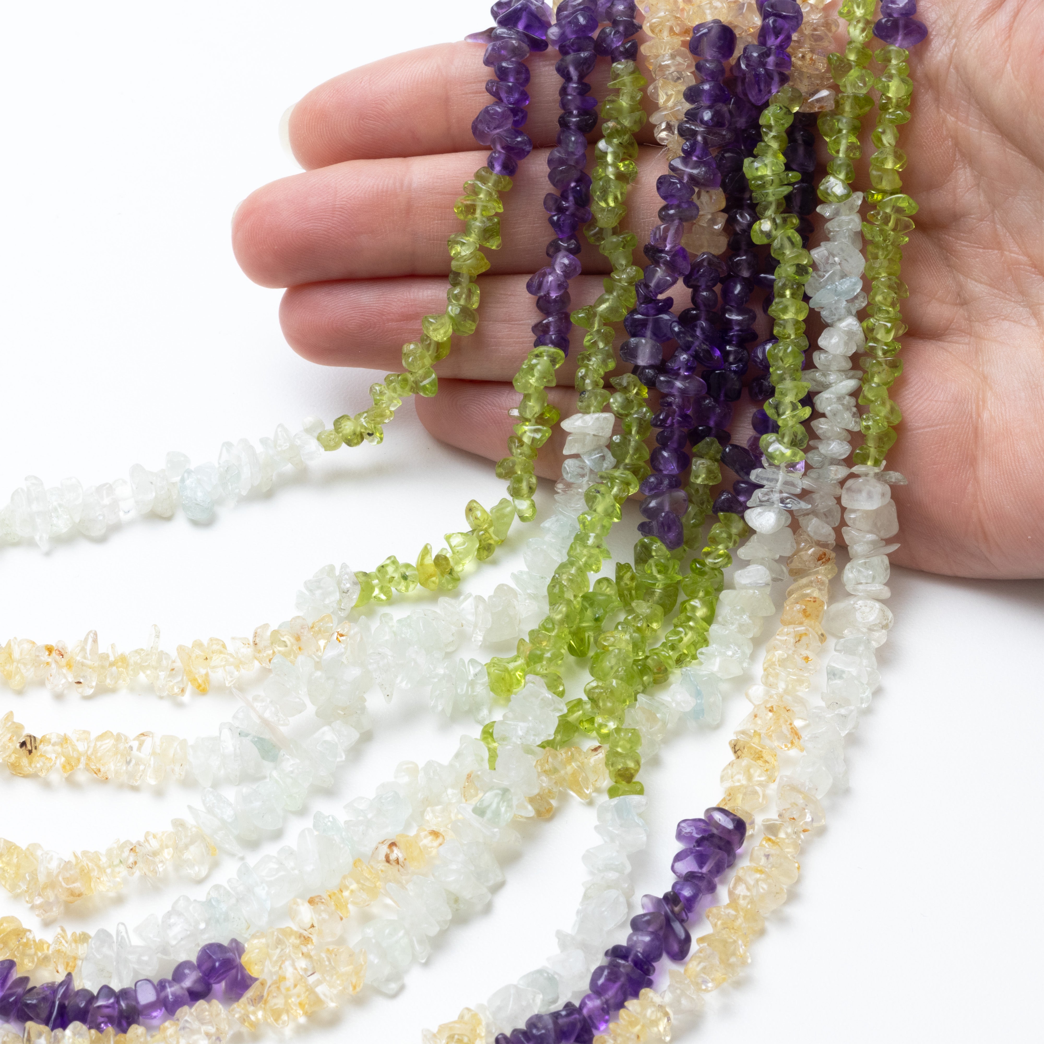 Multicolour Chip Beads