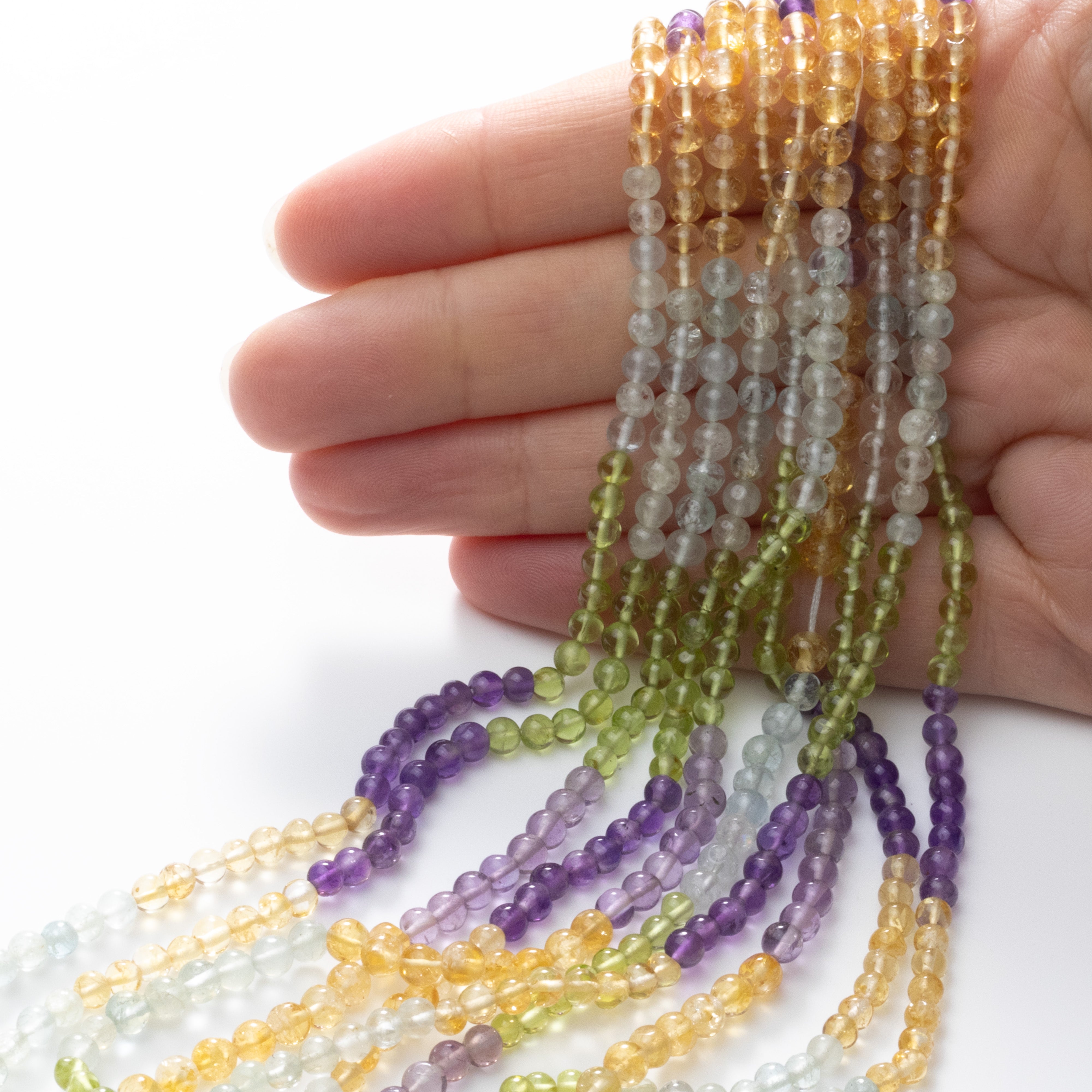 Multicolour Round Beads Approx 3.5mm
