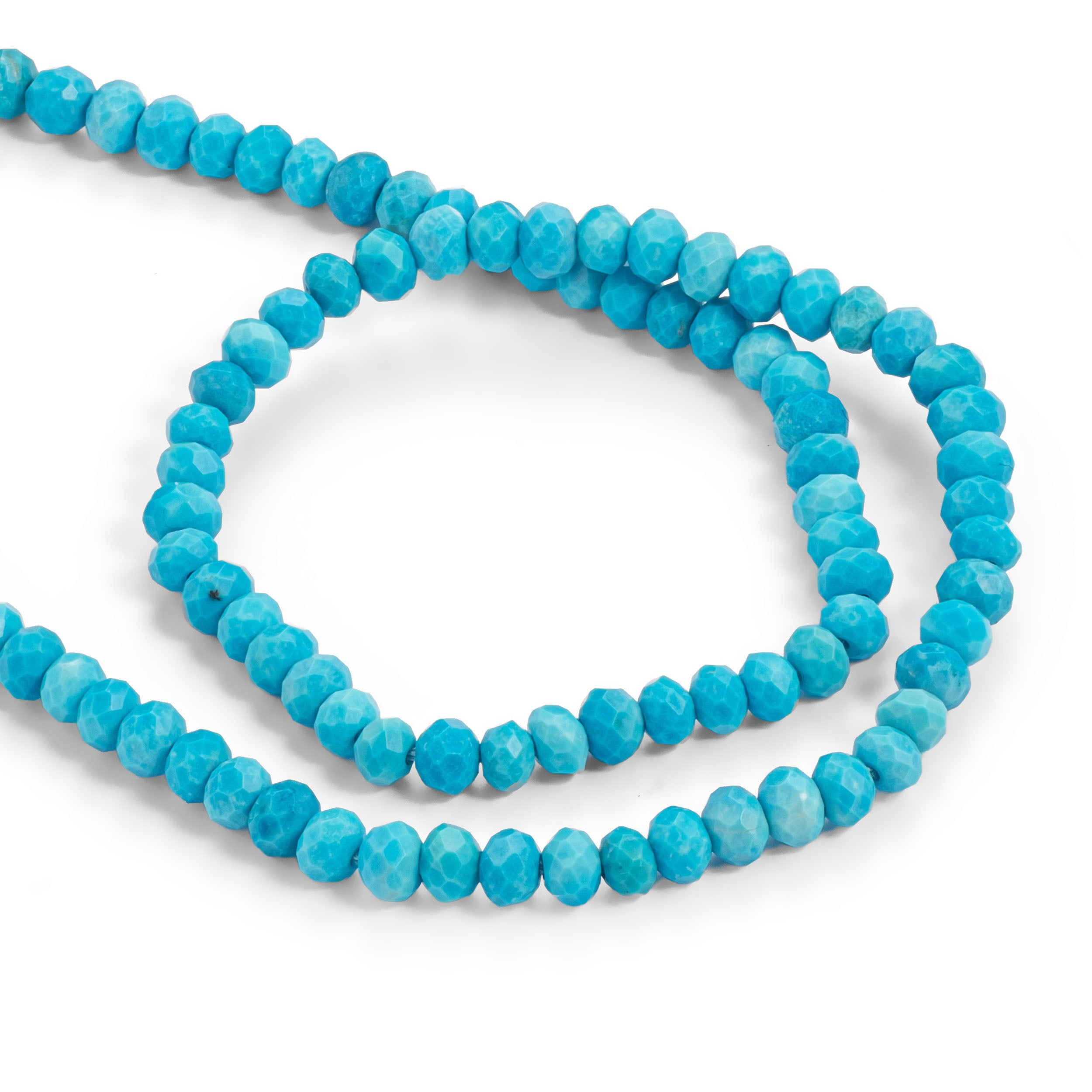 Turquoise Faceted Rondelle Beads
