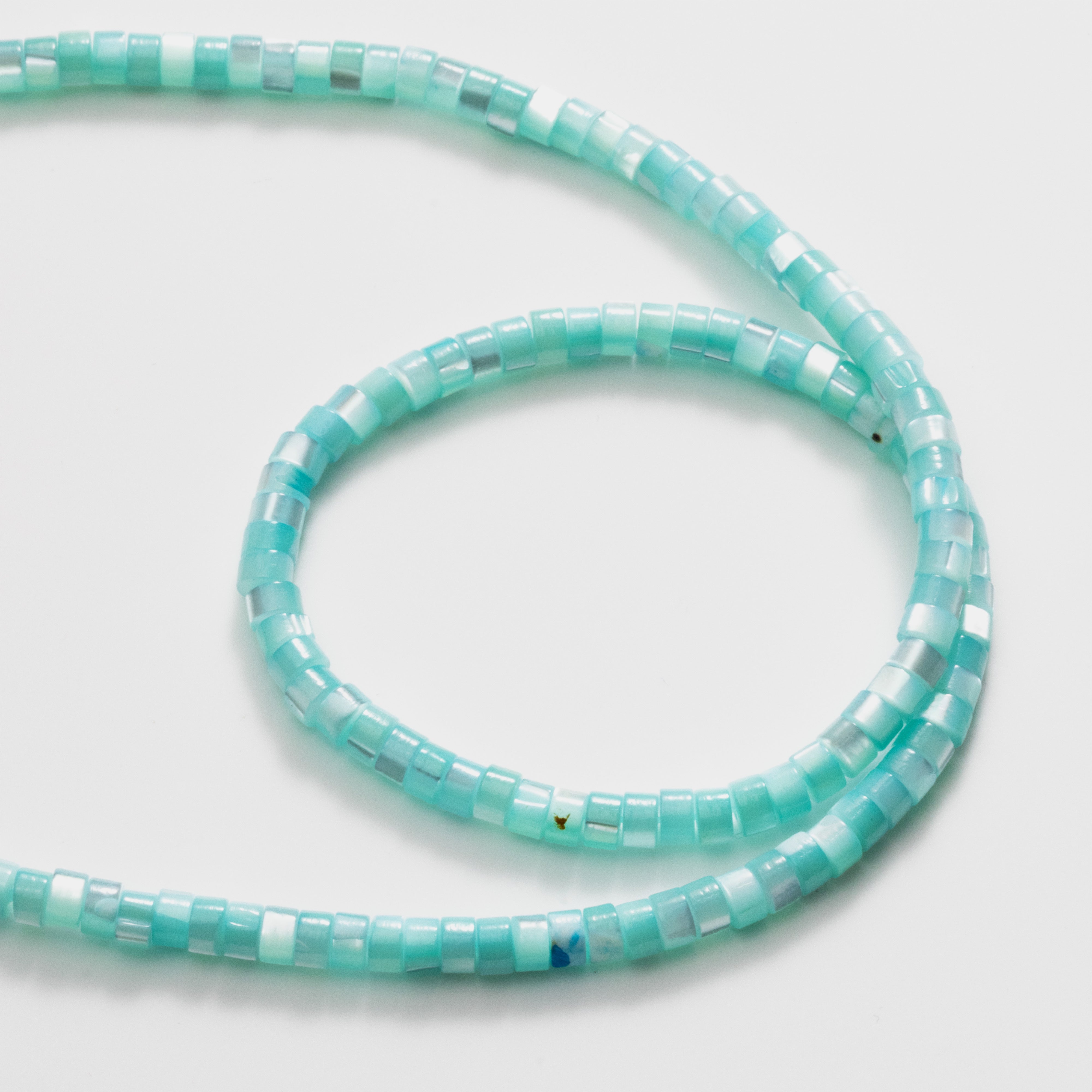 Heishi Rondelle Mother of Pearl Beads