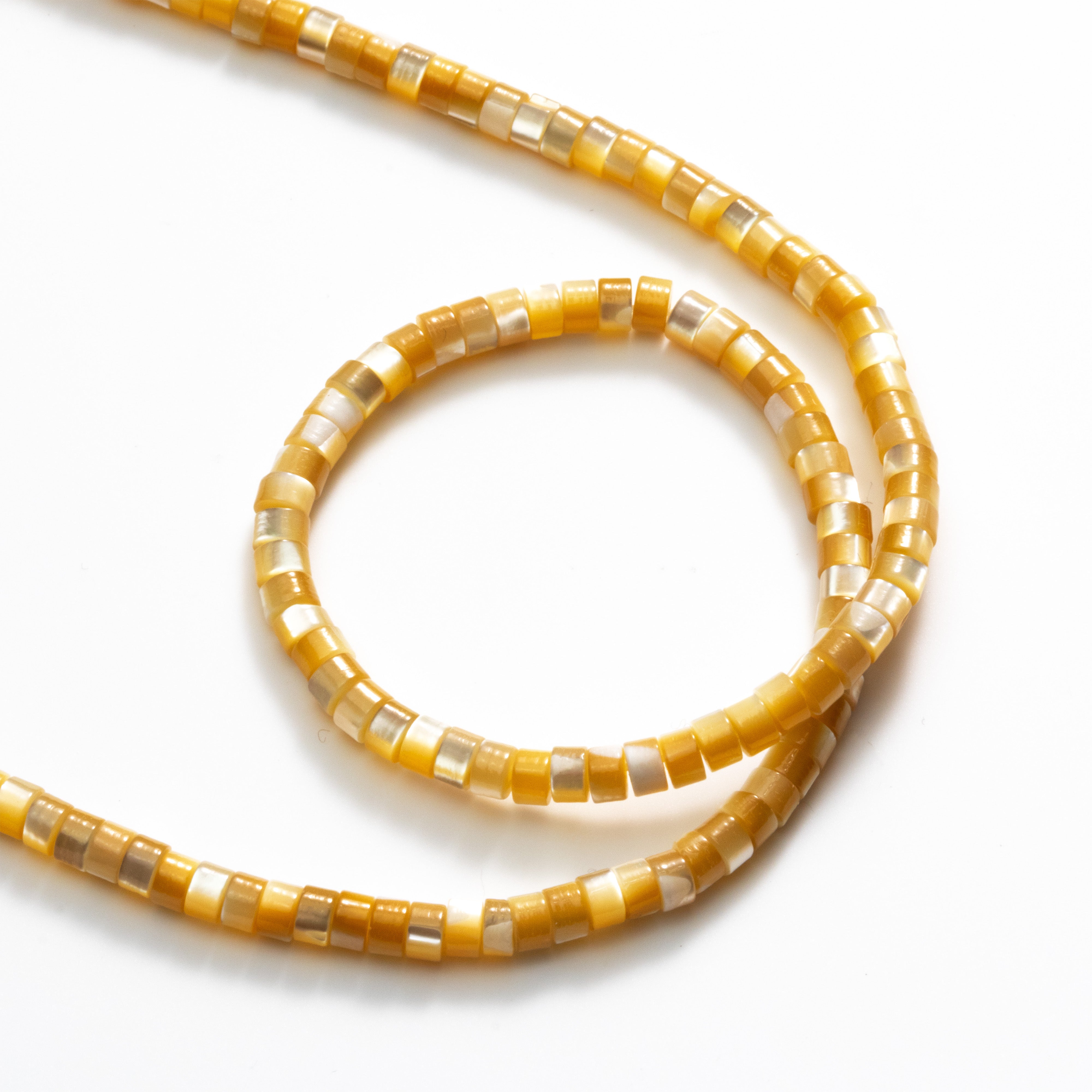 Heishi Rondelle Mother of Pearl Beads