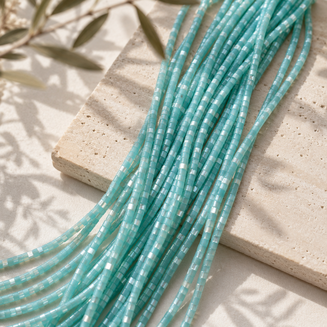 Heishi Rondelle Mother of Pearl Beads