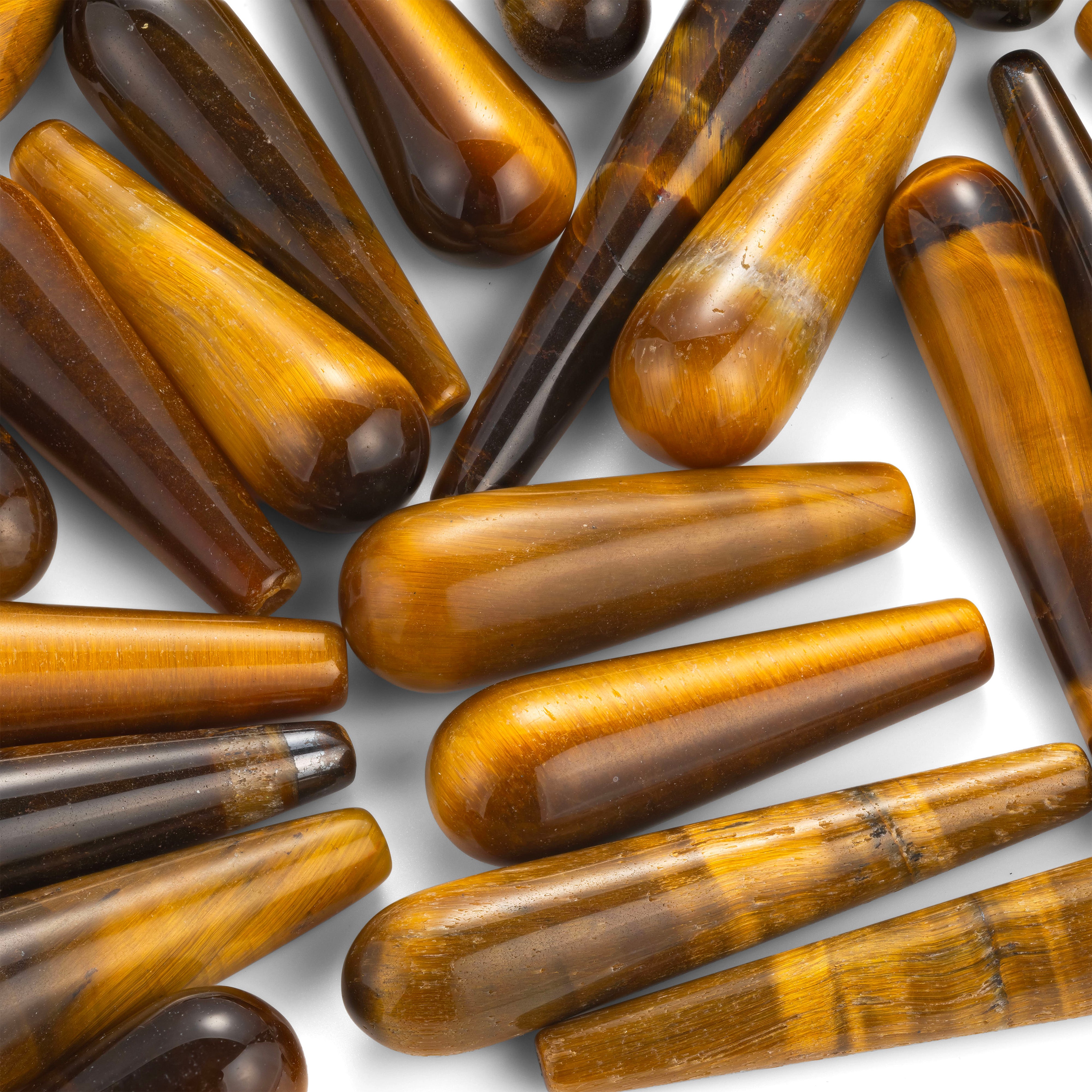 Golden Tiger's Eye Top Drilled Teardrop Gemstone Beads