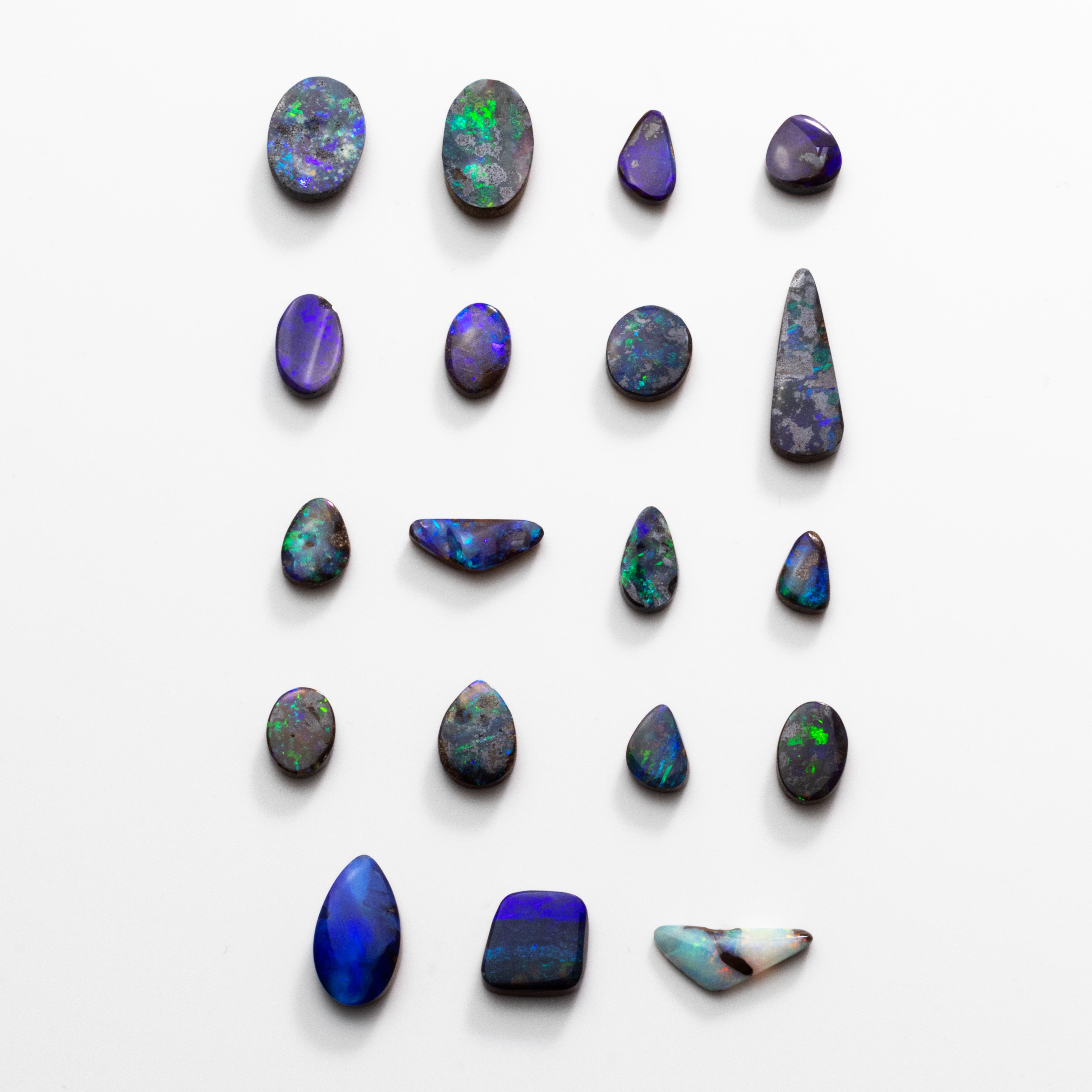 Aurora collection Australian Boulder Freeform Opal