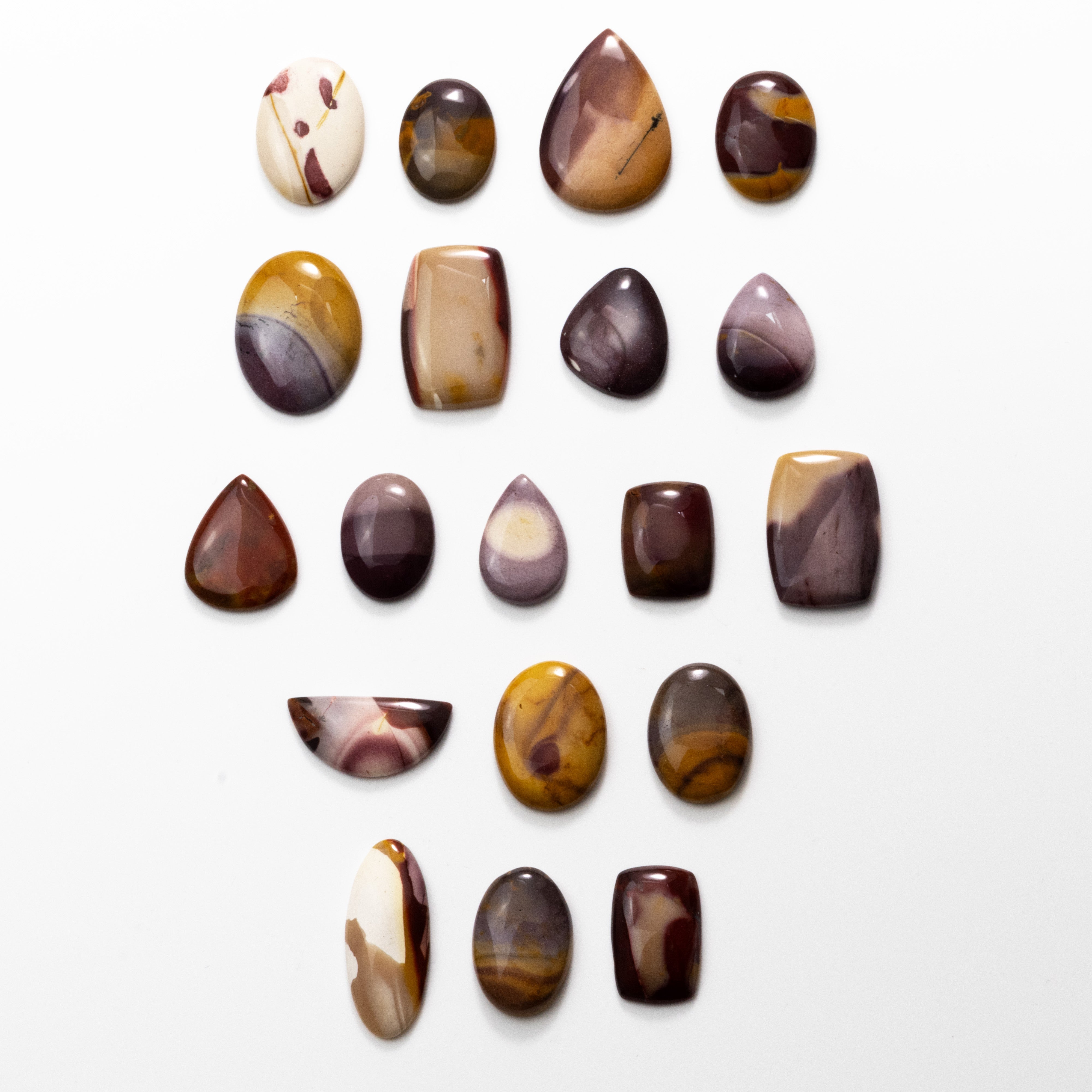 Mookaite Freeform Cabochons