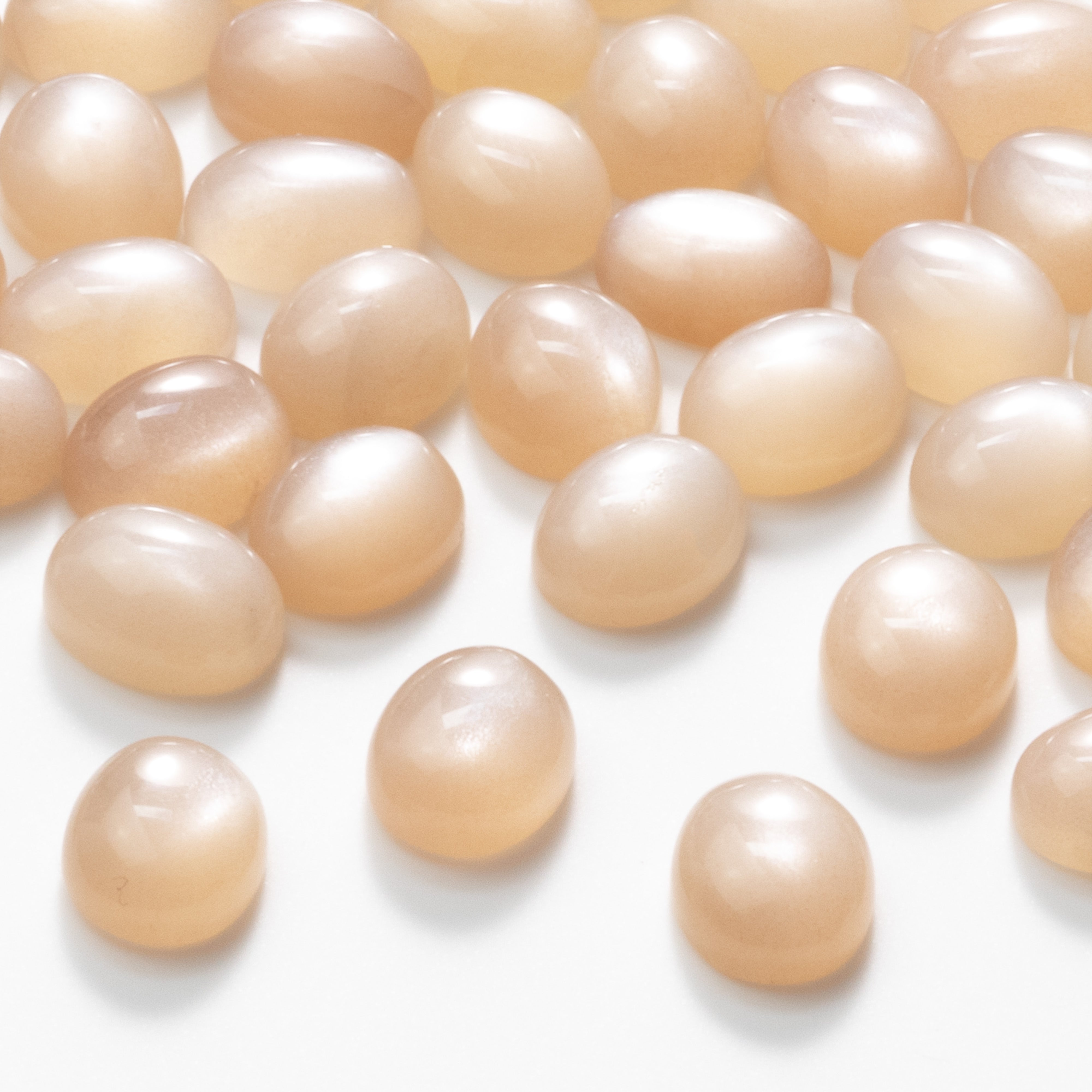 Peach Moonstone Cabochons