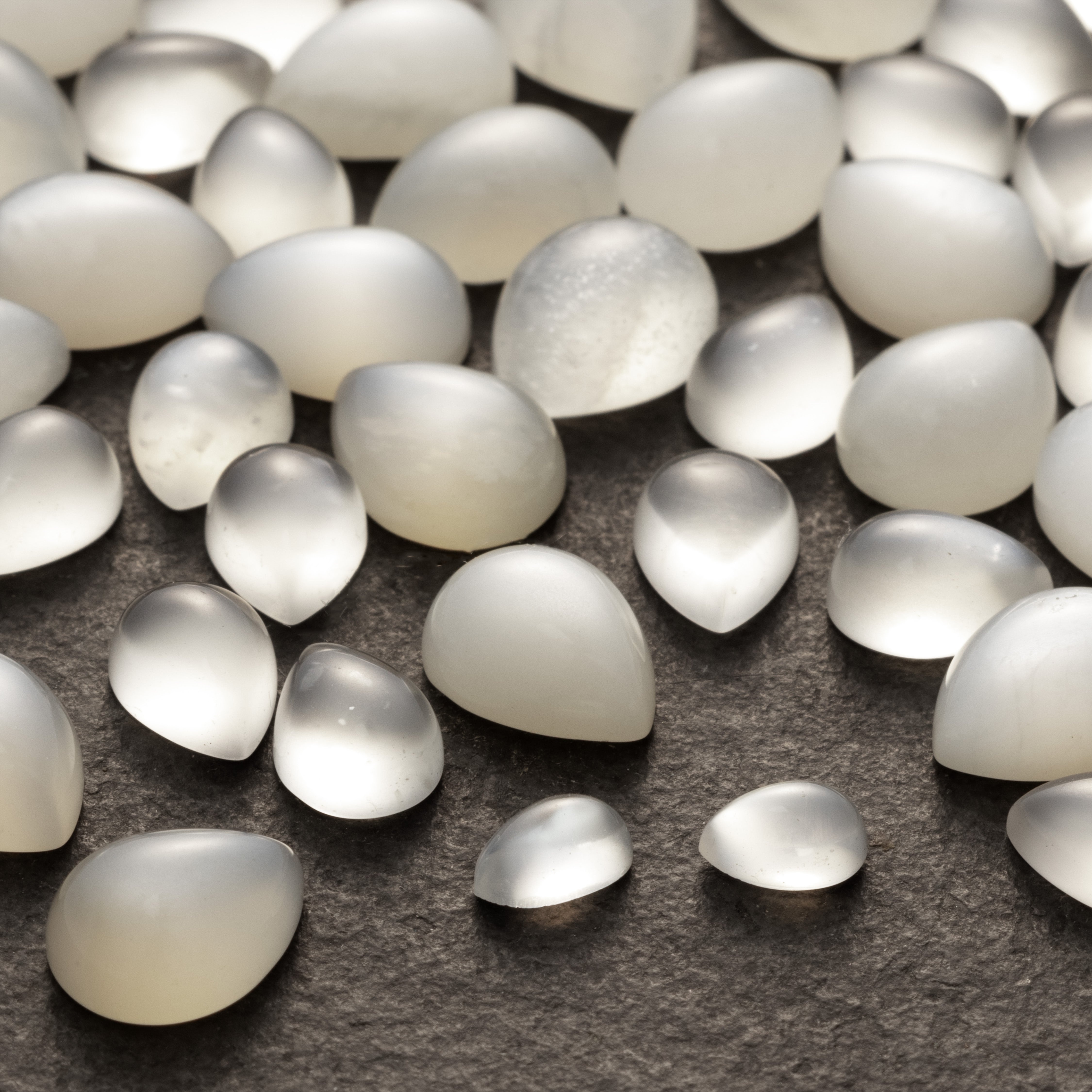 White Moonstone Cabochons