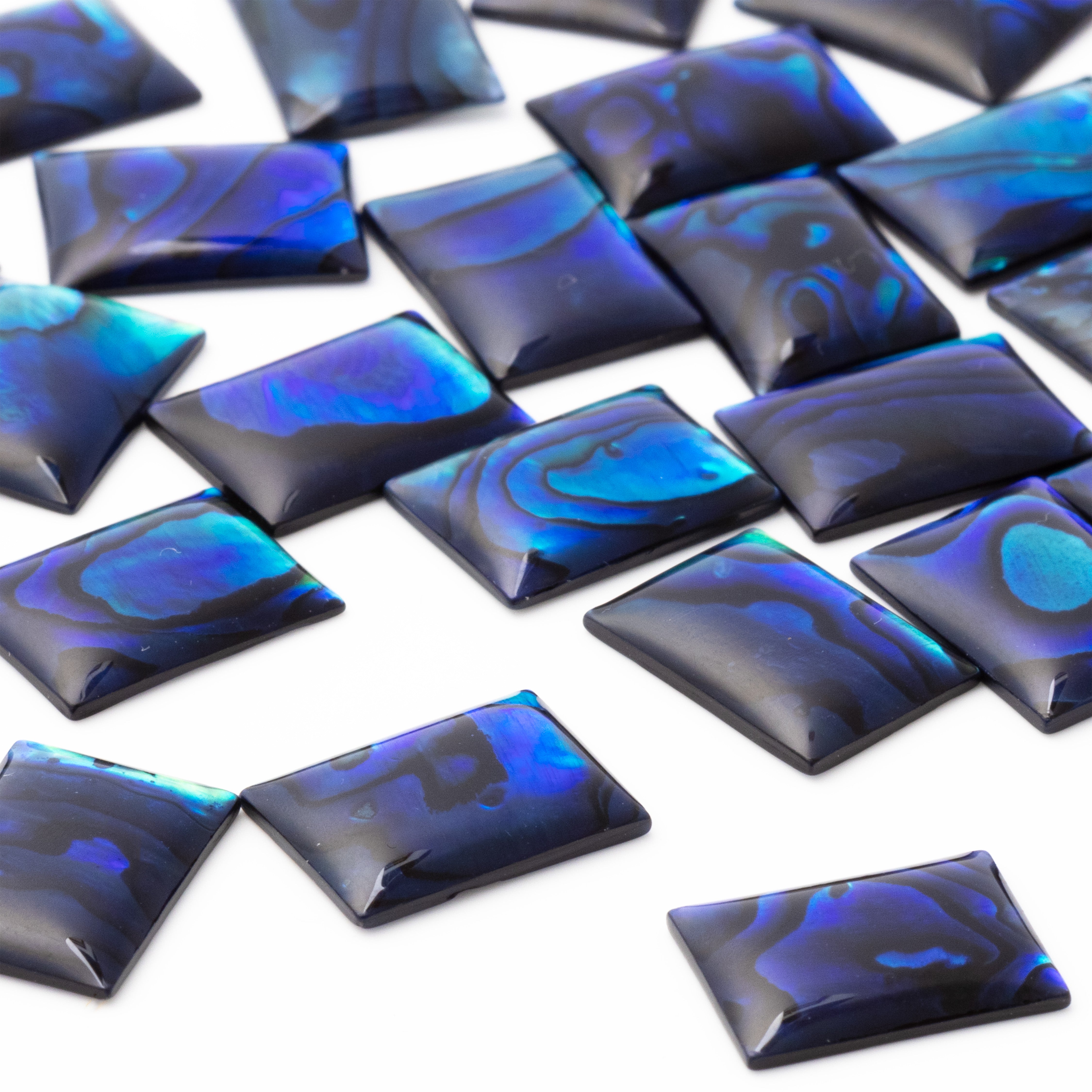Blue Paua Shell Cabochons