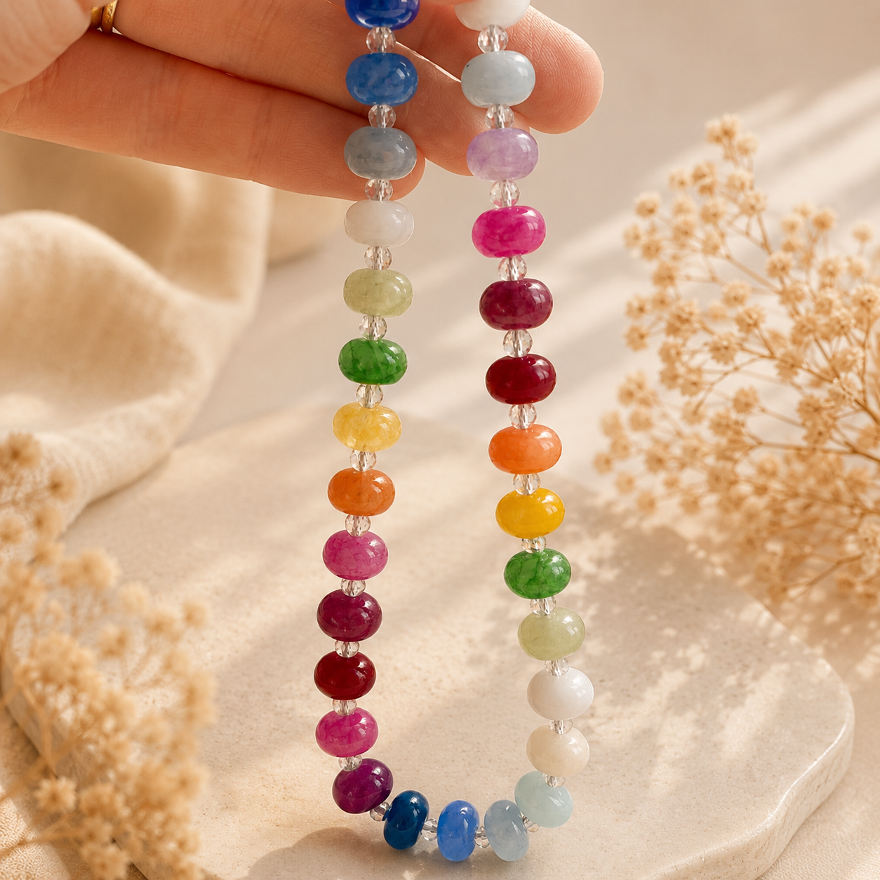 Sweetie bead necklace and bracelet bundle