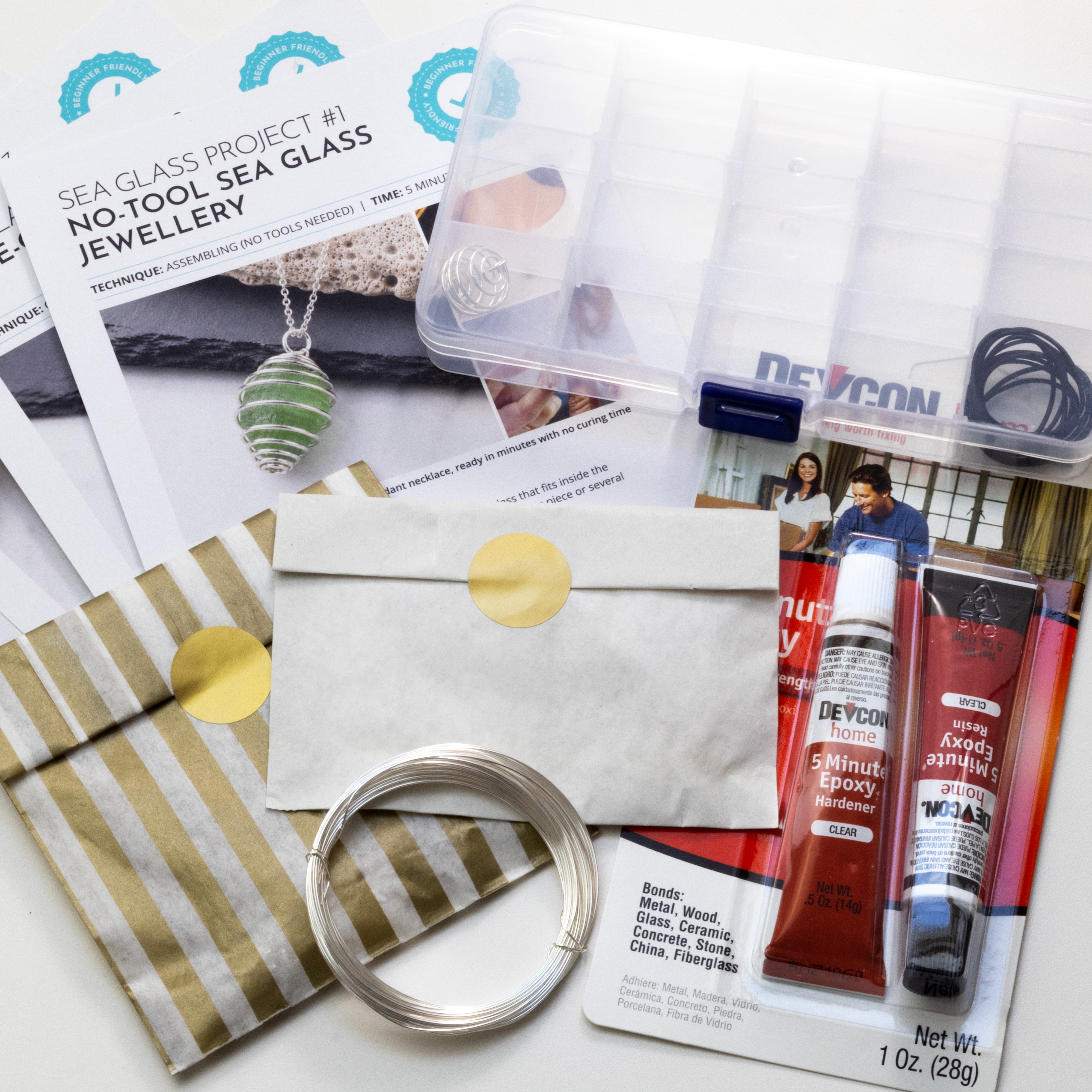 Beginner's Sea Glass Jewellery Making Kit
