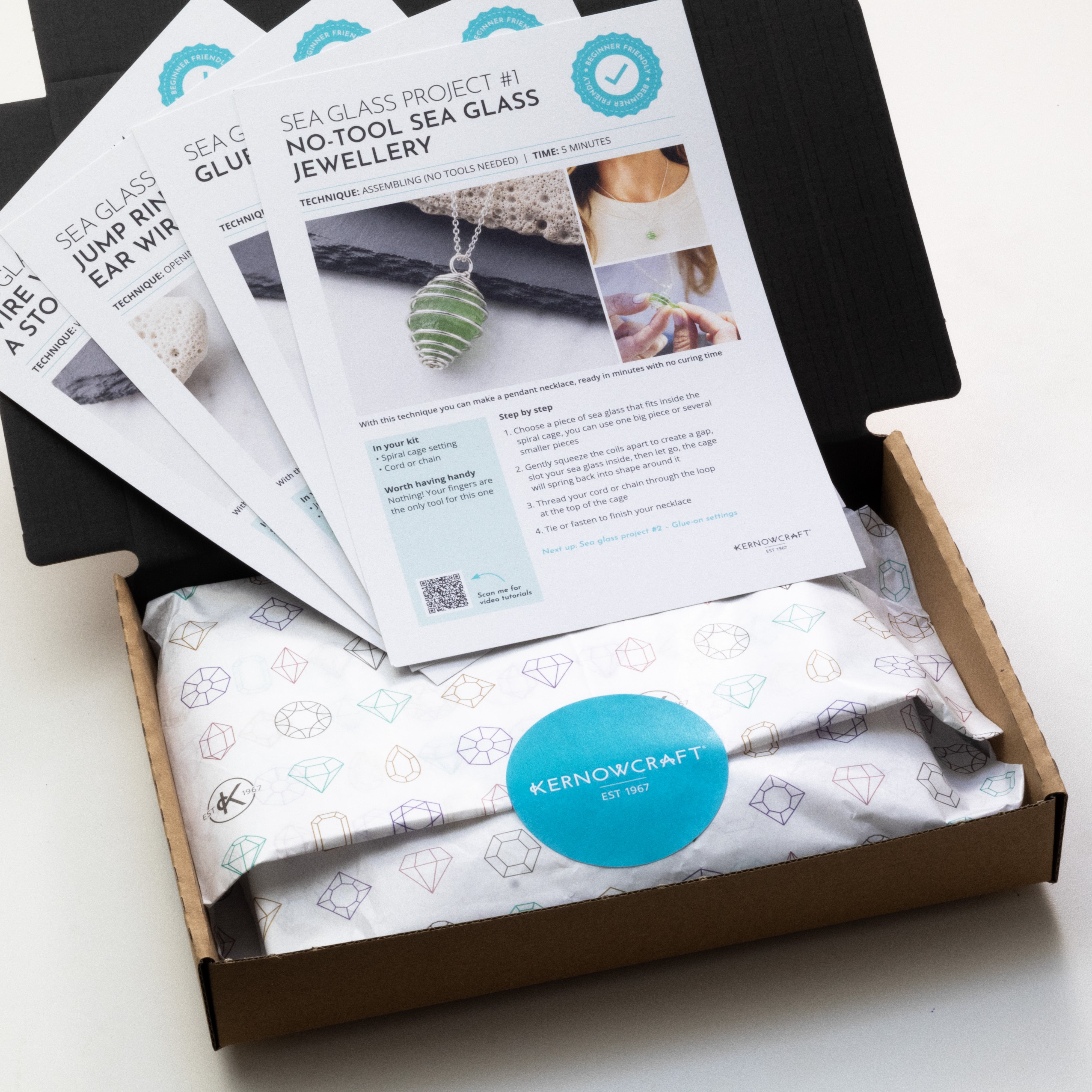 Beginner's Sea Glass Jewellery Making Kit