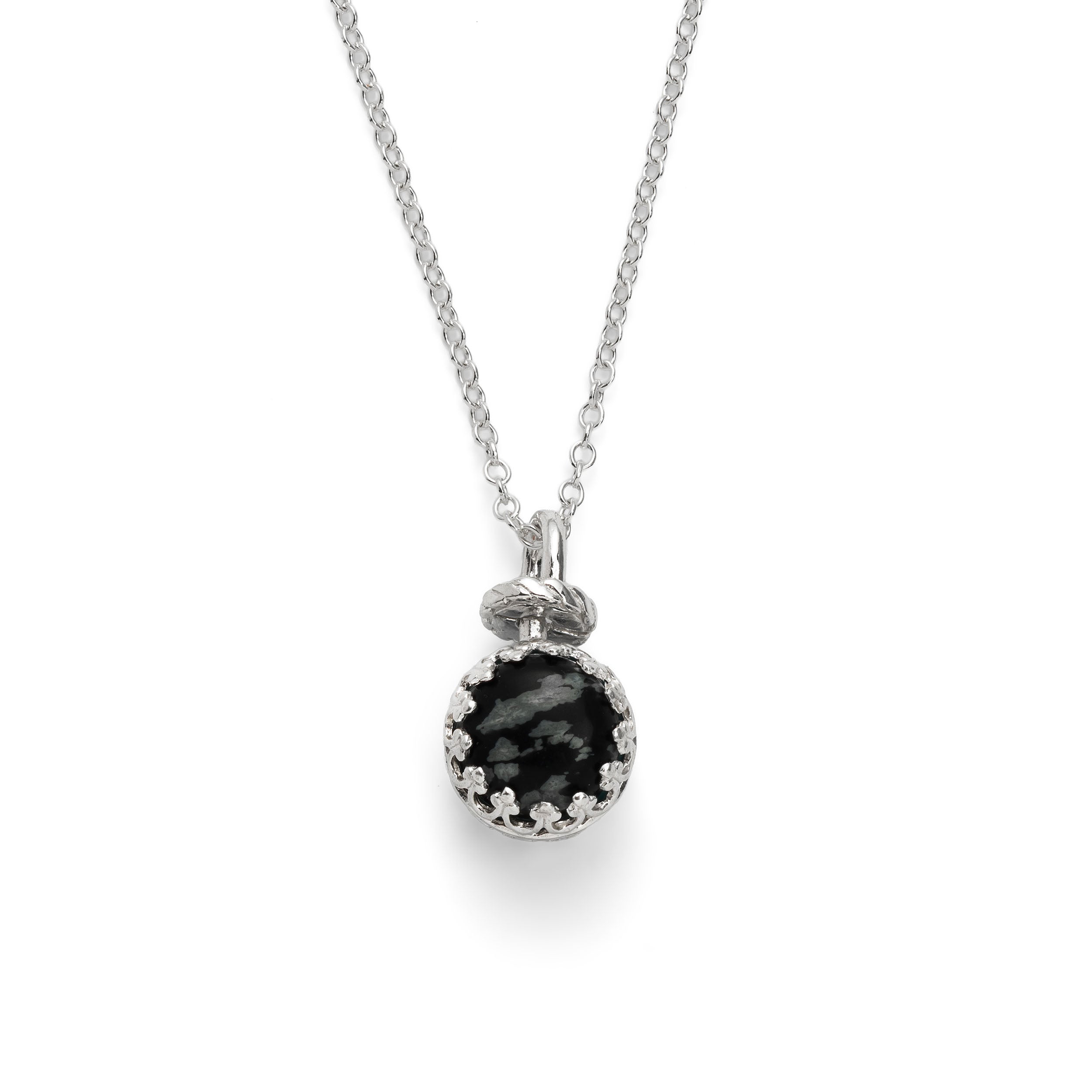 Sterling Silver Double-sided Gallery Wire Pendant Setting