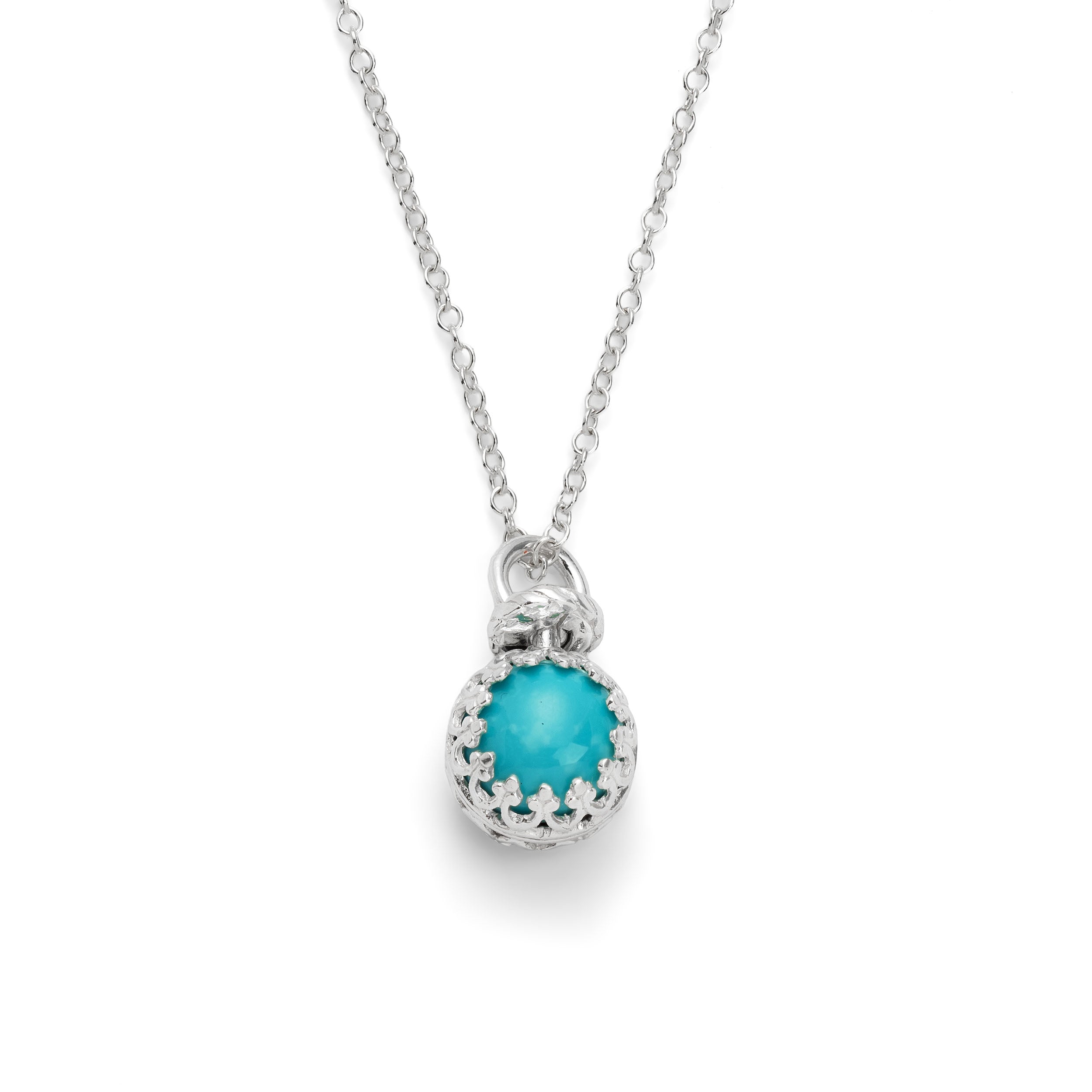 Sterling Silver Double-sided Gallery Wire Pendant Setting