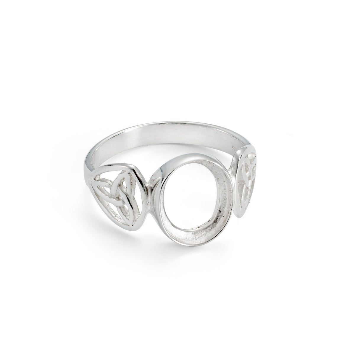 Sterling Silver Ring for 10x8mm Cabochon Stone | Kernowcraft
