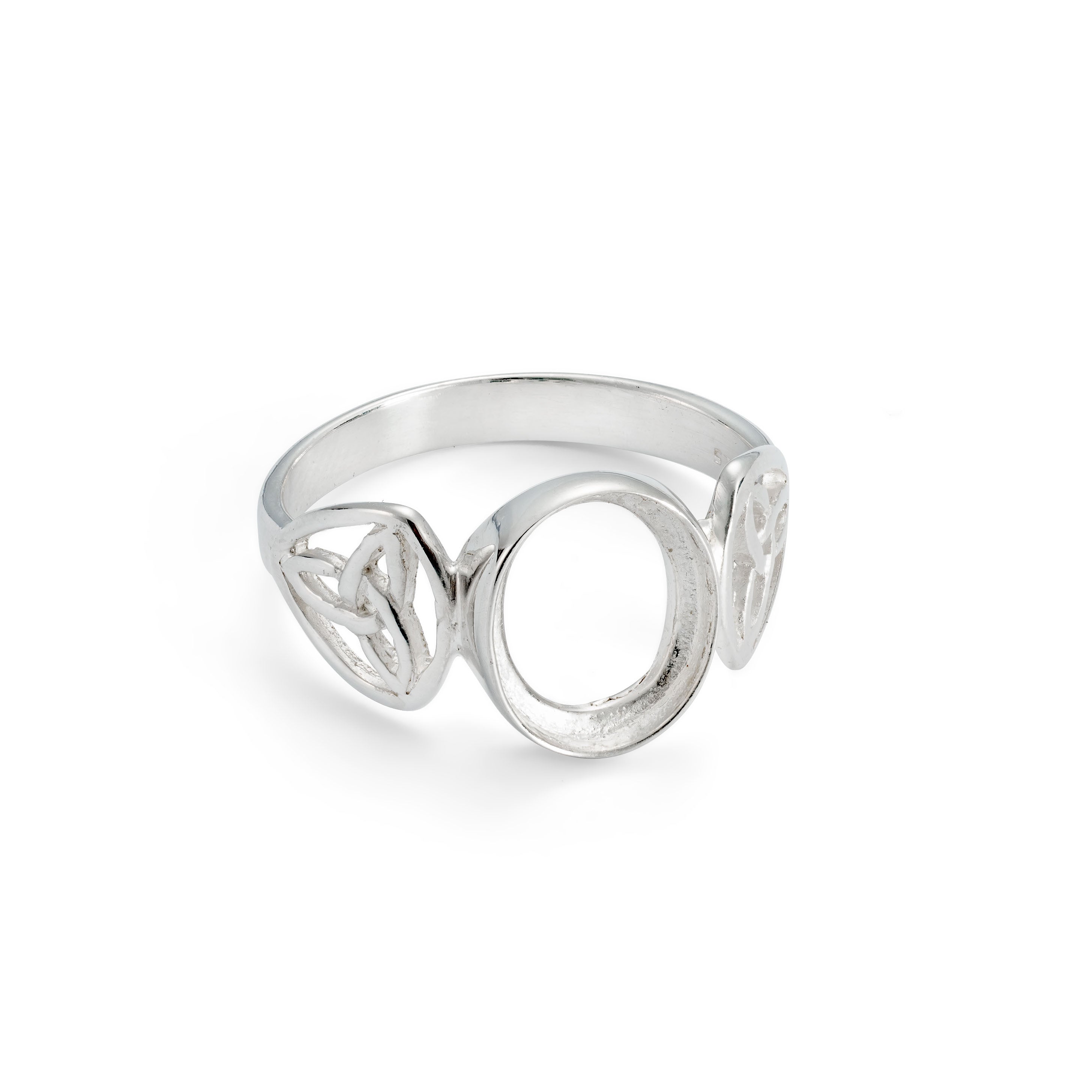 Sterling Silver Ring For 10x8mm Cabochon Stone