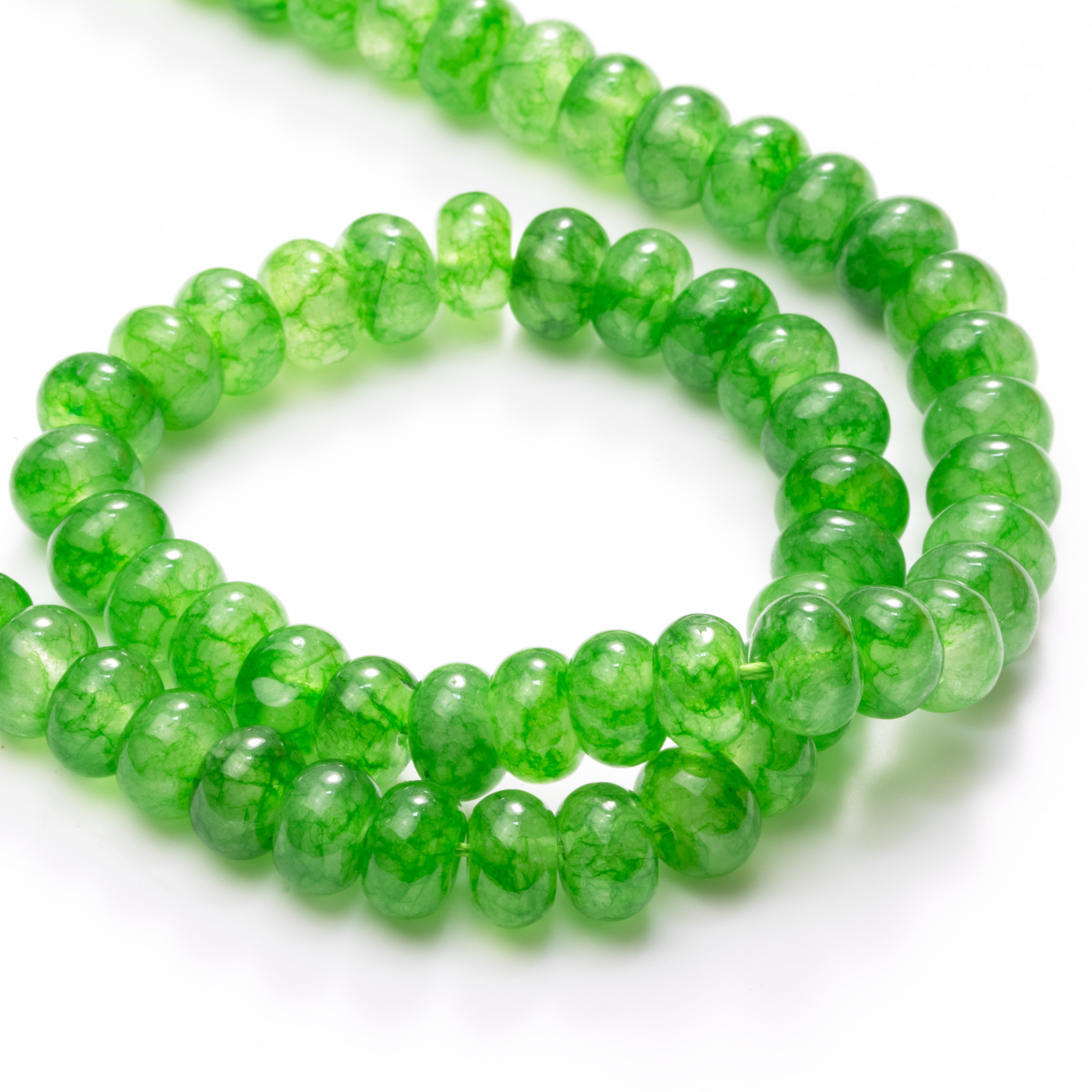Jade Rondelle Beads