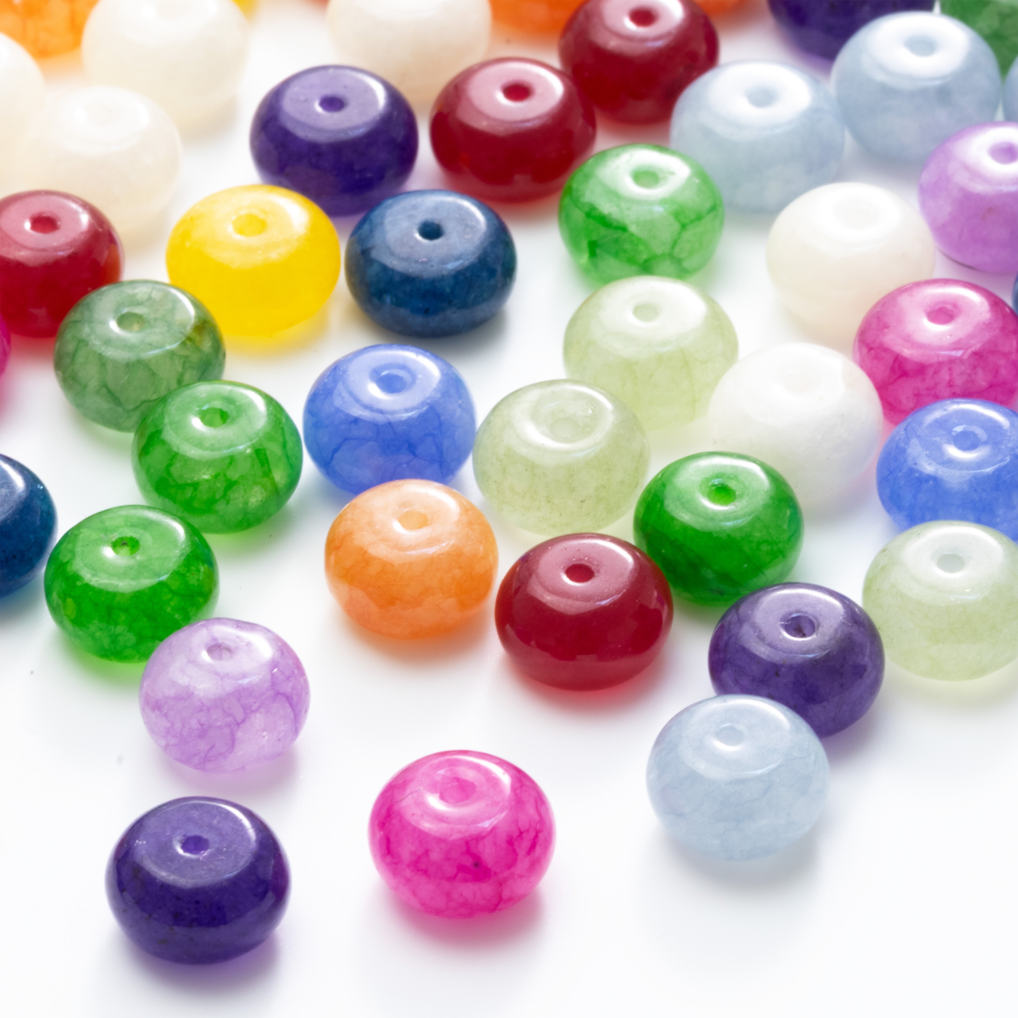Jade Rondelle Beads