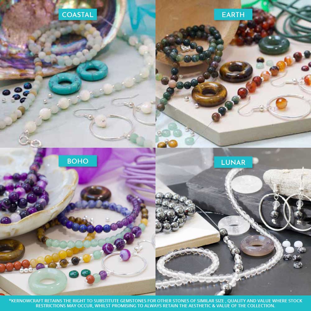 Coastal, Earth, Boho and Lunar gemstone collections available with the Jewellery Business Starter Kit