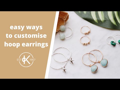 Easy Ways To Customise Hoop Earrings | No Tools! | Kernowcraft