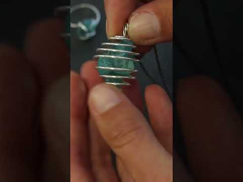 Spiral Crystal Pendant Necklace Making Tutorial