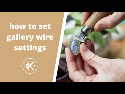How To Set Gallery Wire Stone Settings | Kernowcraft