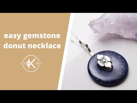 1 Minute Make: The Easiest Way To Use A Gemstone Donut! | Kernowcraft's Donut Bail